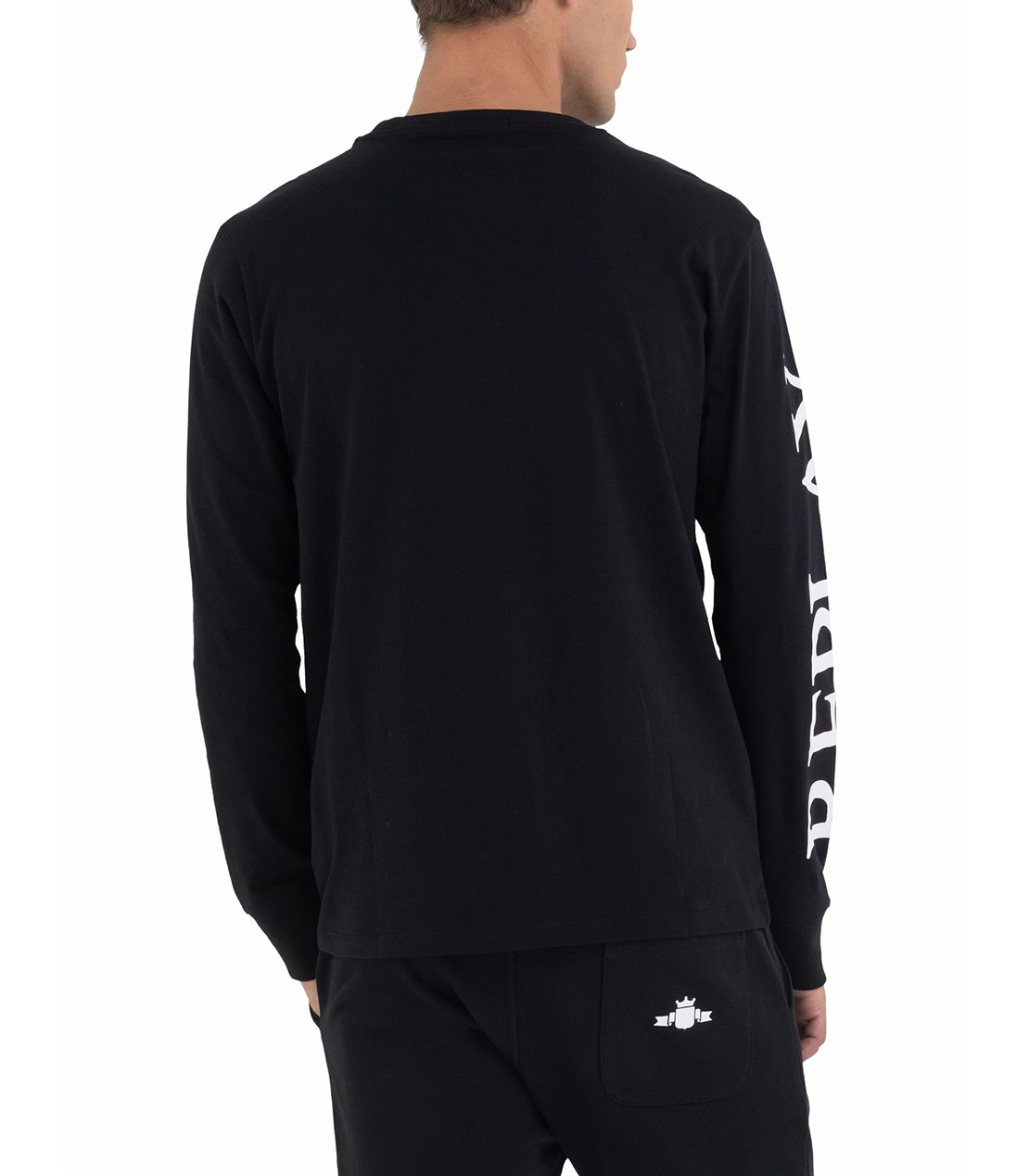 コンパクトコットンジャージーワンポイントロングT 詳細画像 ブラック 2